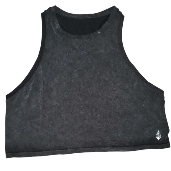 NWOT FP Movememt Black Cropped Tank Top M/L - Picture 1 of 3